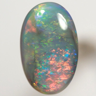 SOLID SEMI BLACK OPAL  Very bright fire, unusual picture pattern. SEE VIDEO